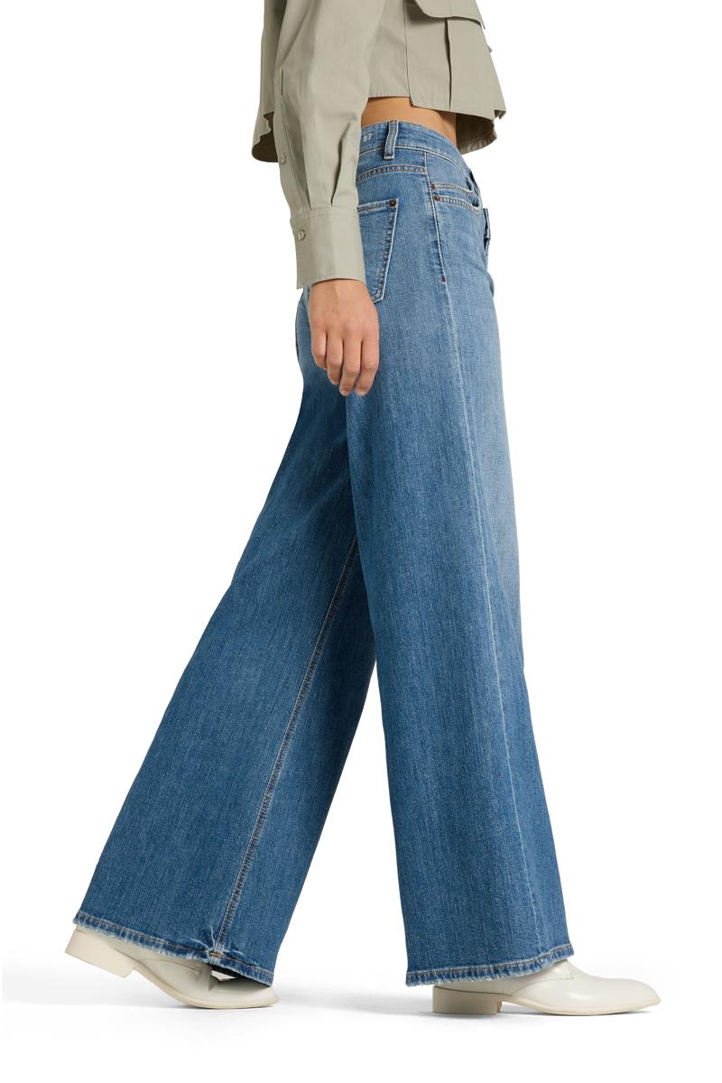 Damen Hose Palazzo Flare