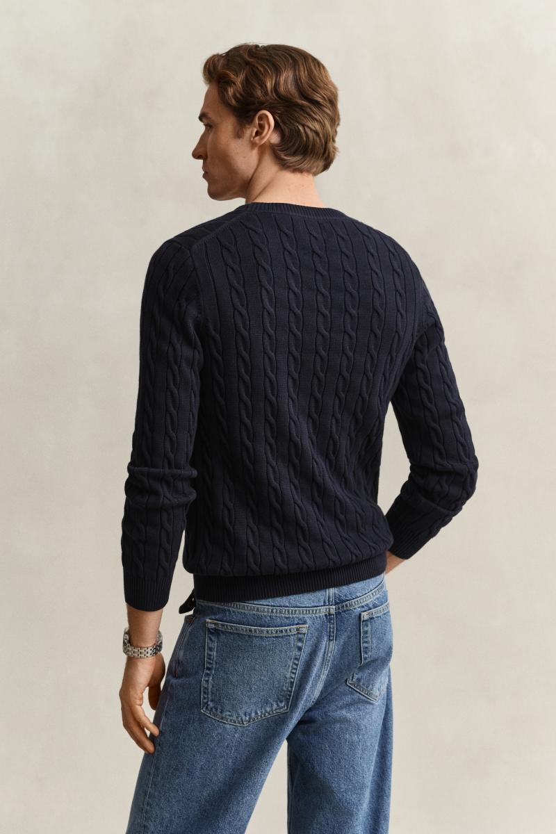 Herren Zopfstrick-Pullover