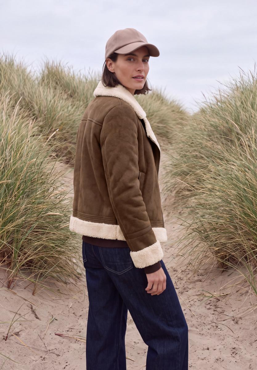Damen Veloursjacke