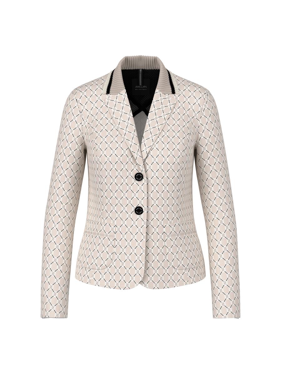 Bedruckter Blazer aus Scubajersey