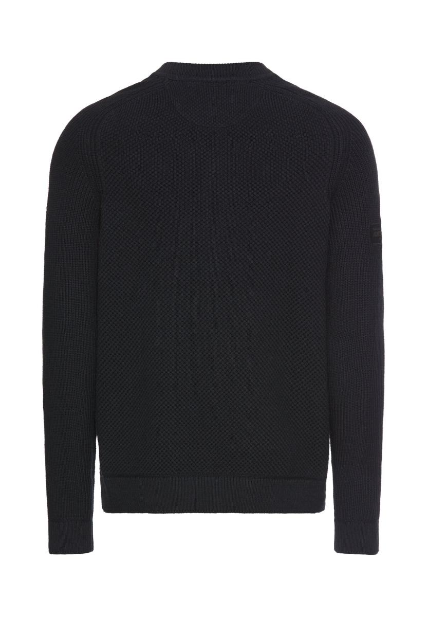 Herren Strickjacke mit Bomberkragen