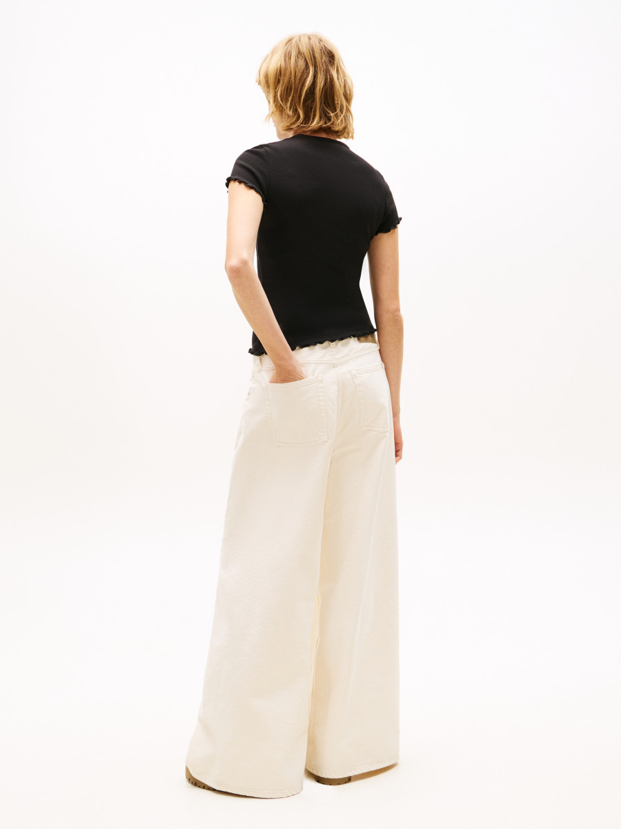 Geripptes Damen T-Shirt