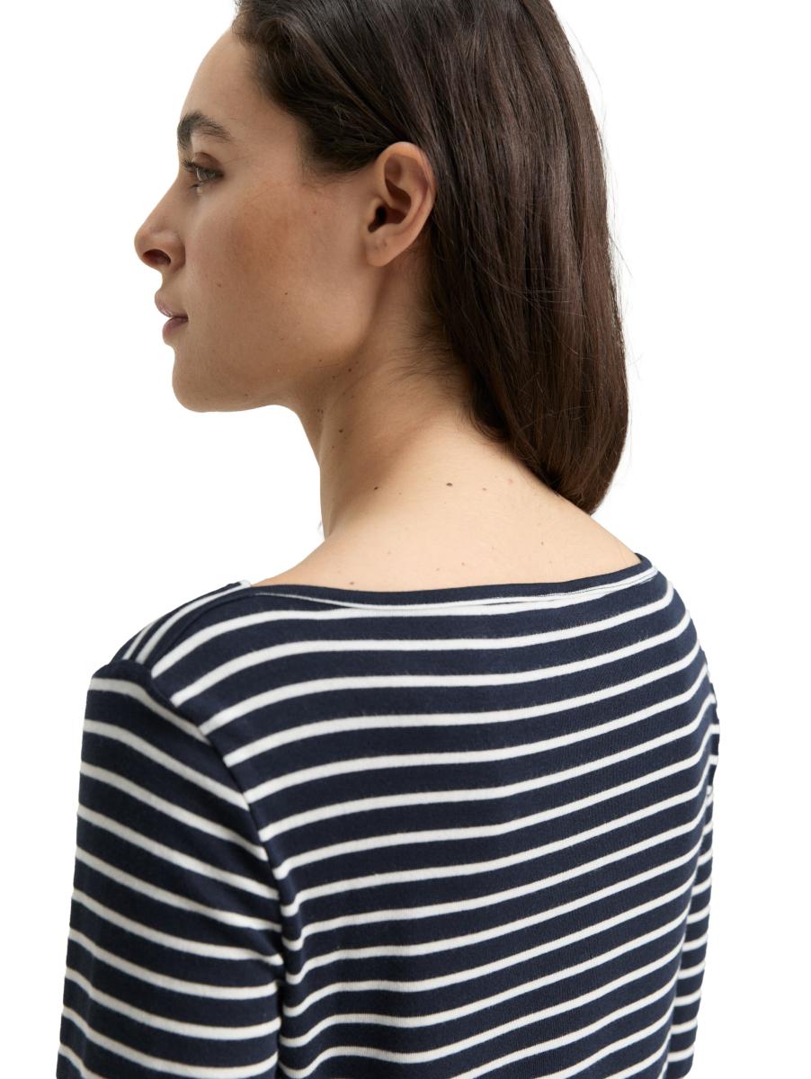 Damen Langarmshirt mit Streifenmuster