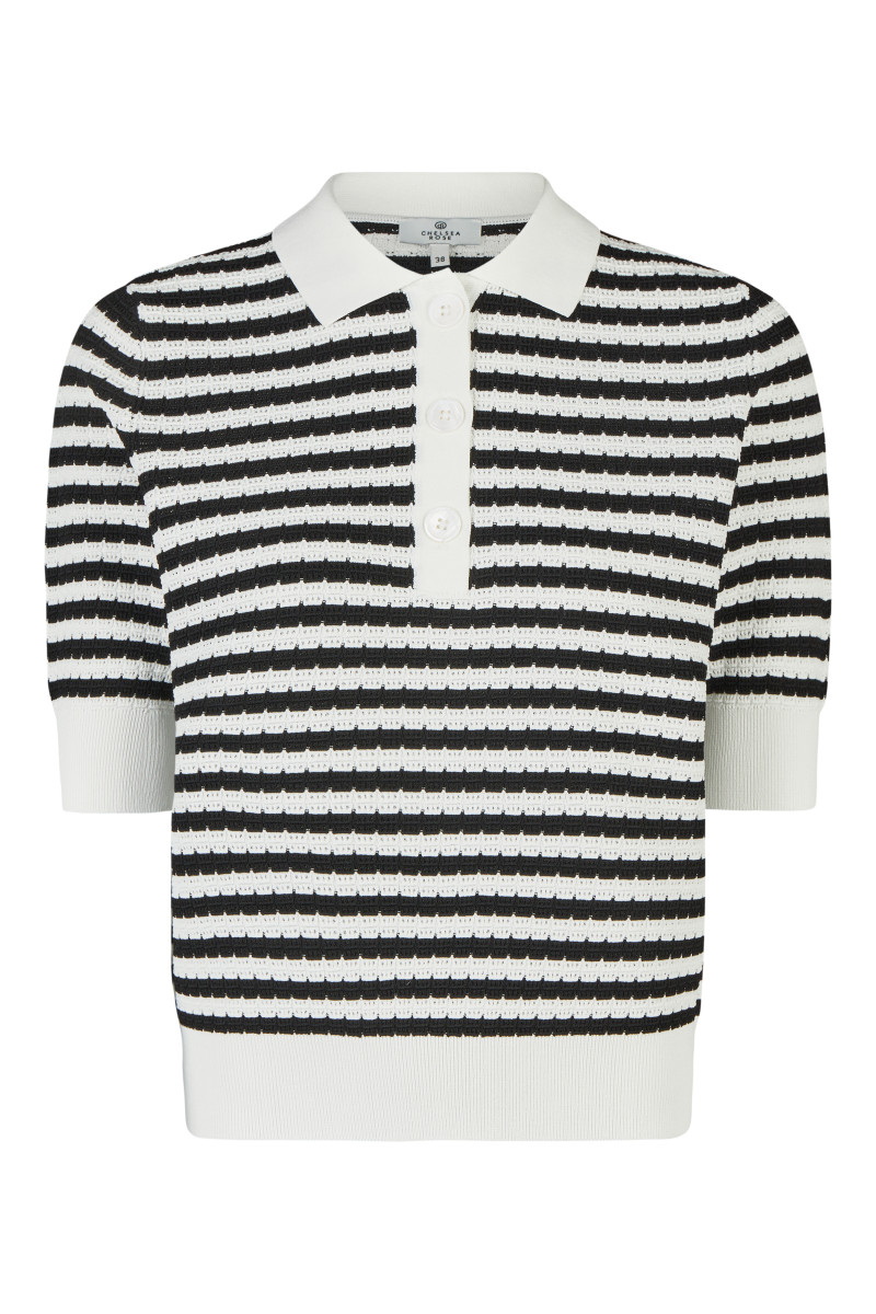Damen Strick-Poloshirt
