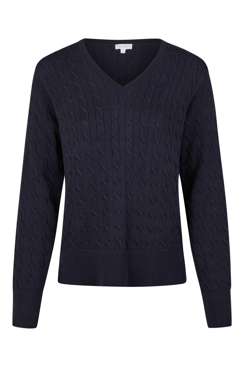 Damen Pullover im Zopfmuster
