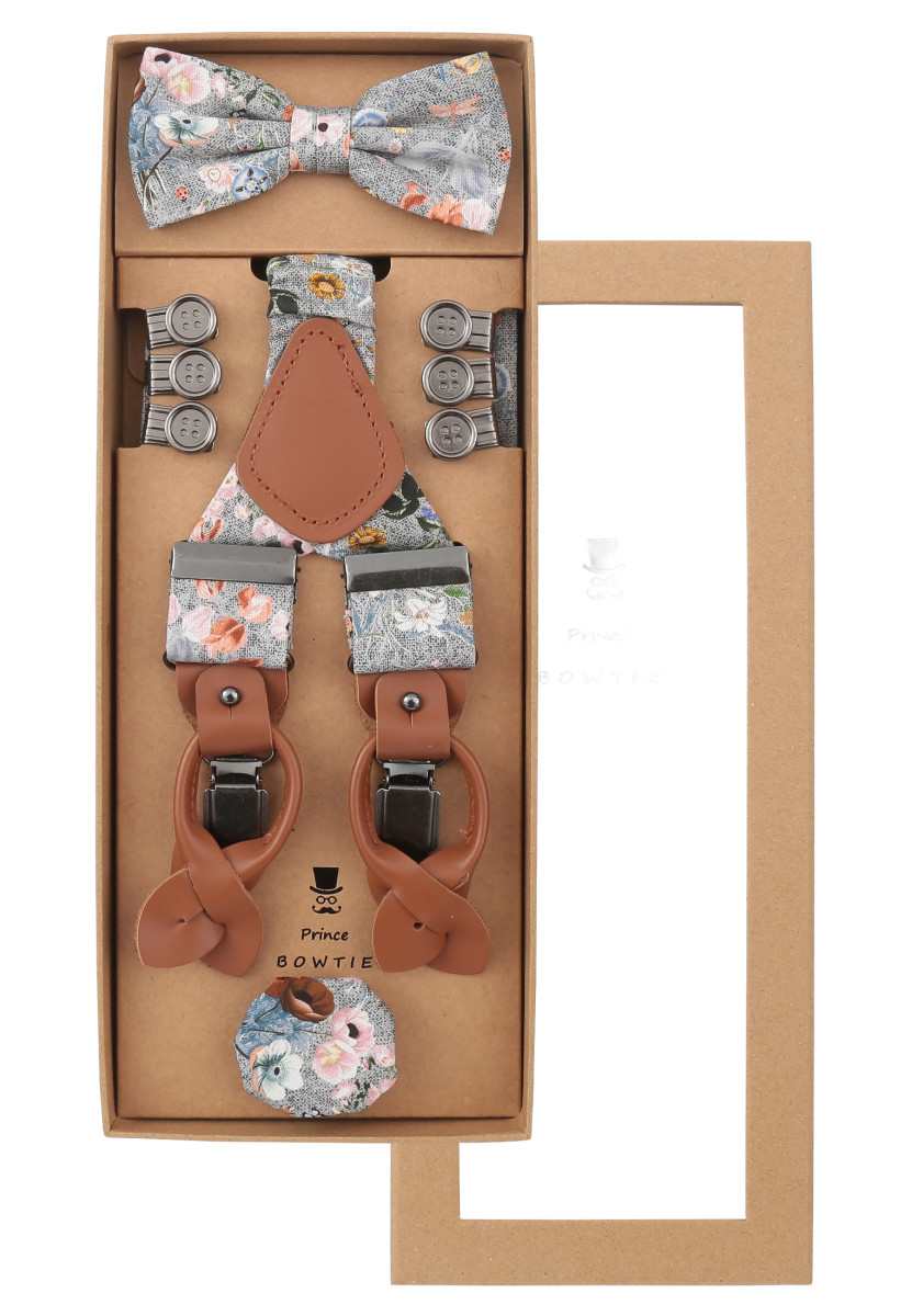 Hosenträger-Set Mit Fliege Und Einstecktuch