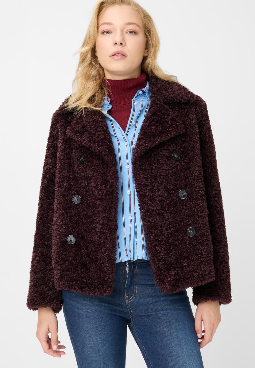 Damen Webpelzjacke