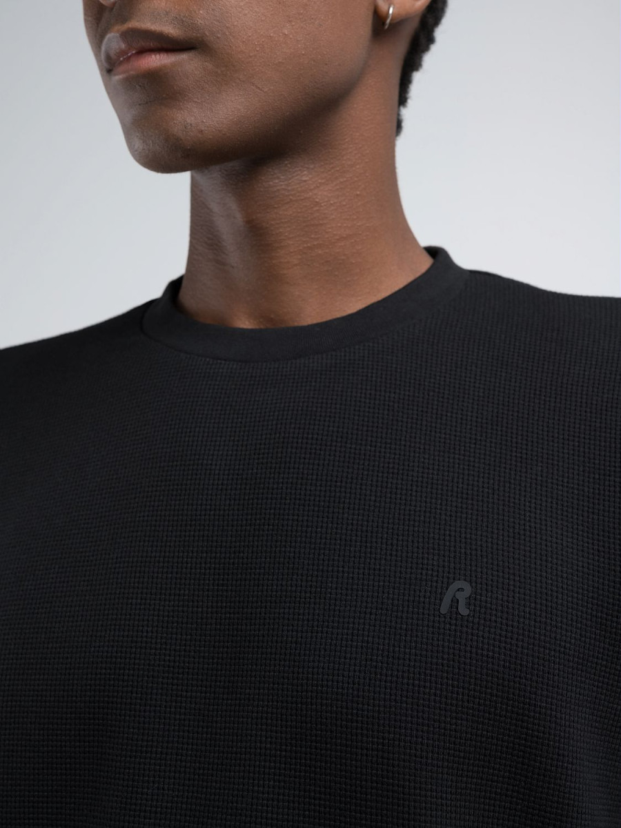 Herren Langarmshirt mit Struktur