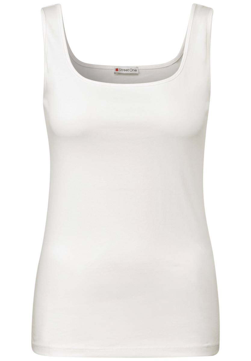 Damen Basic Top mit Square Neck