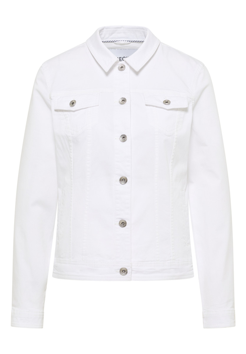 Damen Jeansjacke Mit Brusttaschen Und Knöpfen