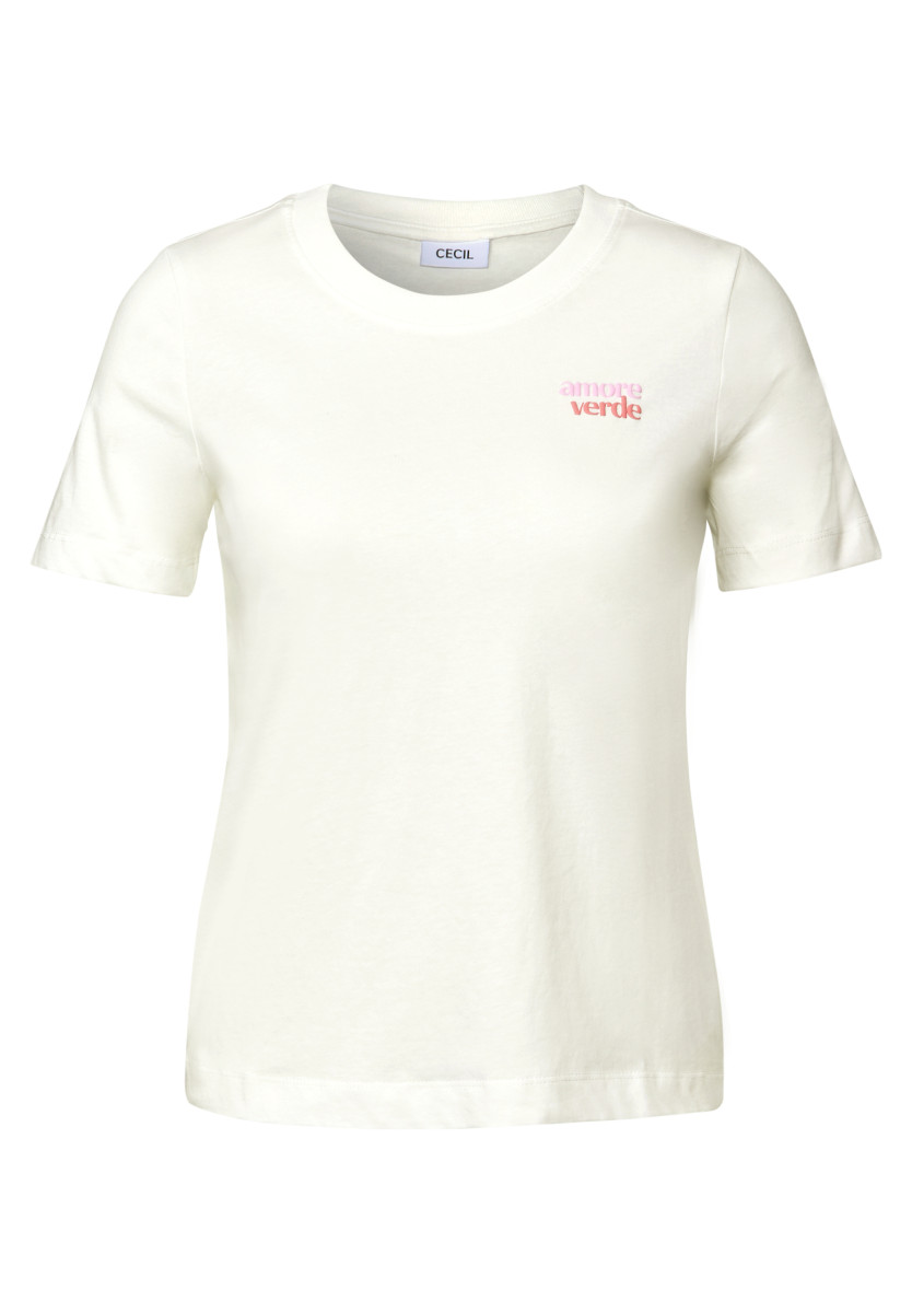 Damen T-Shirt mit Wording-Detail