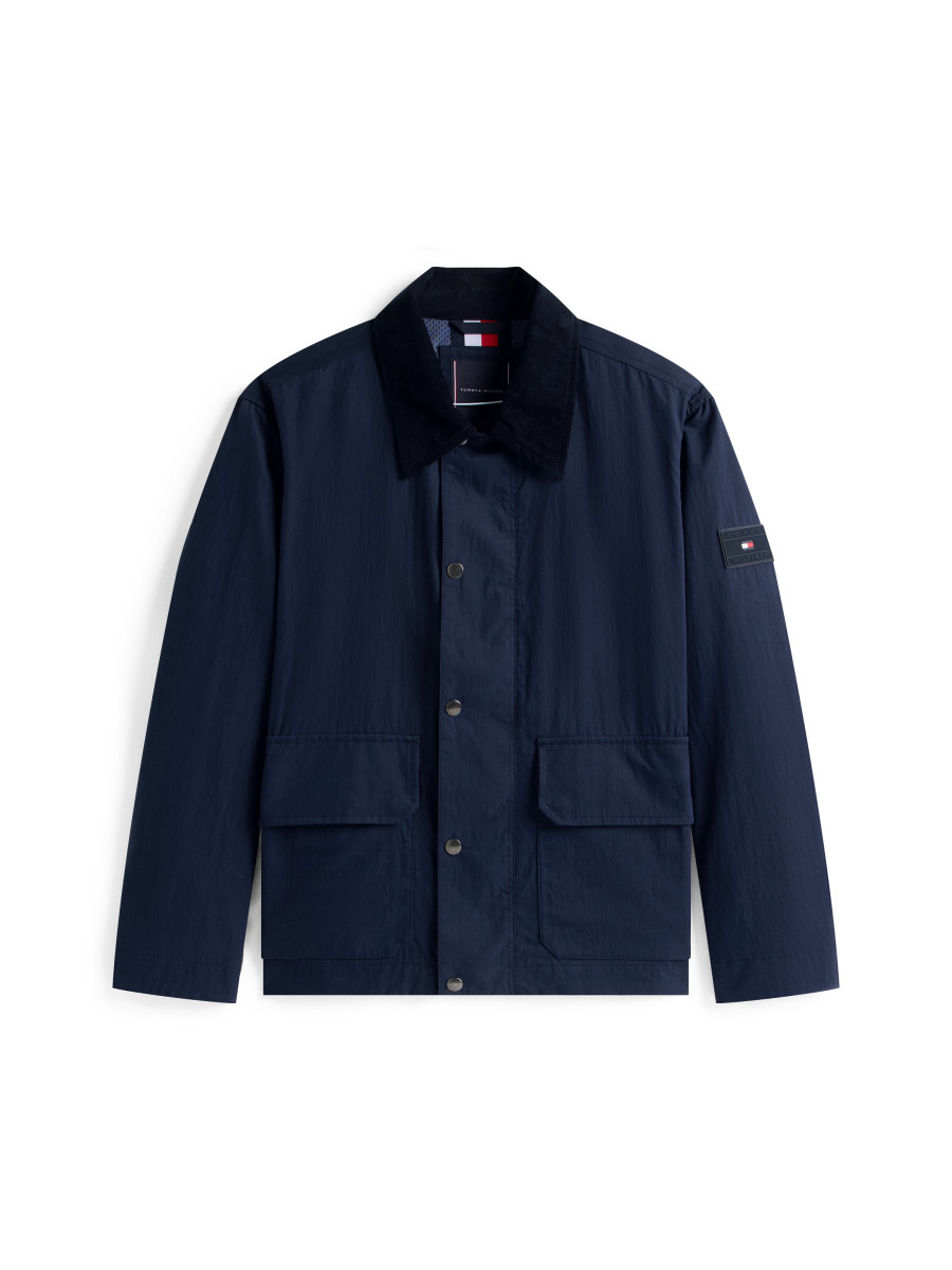 Herren Jacke mit Cord-Kragen