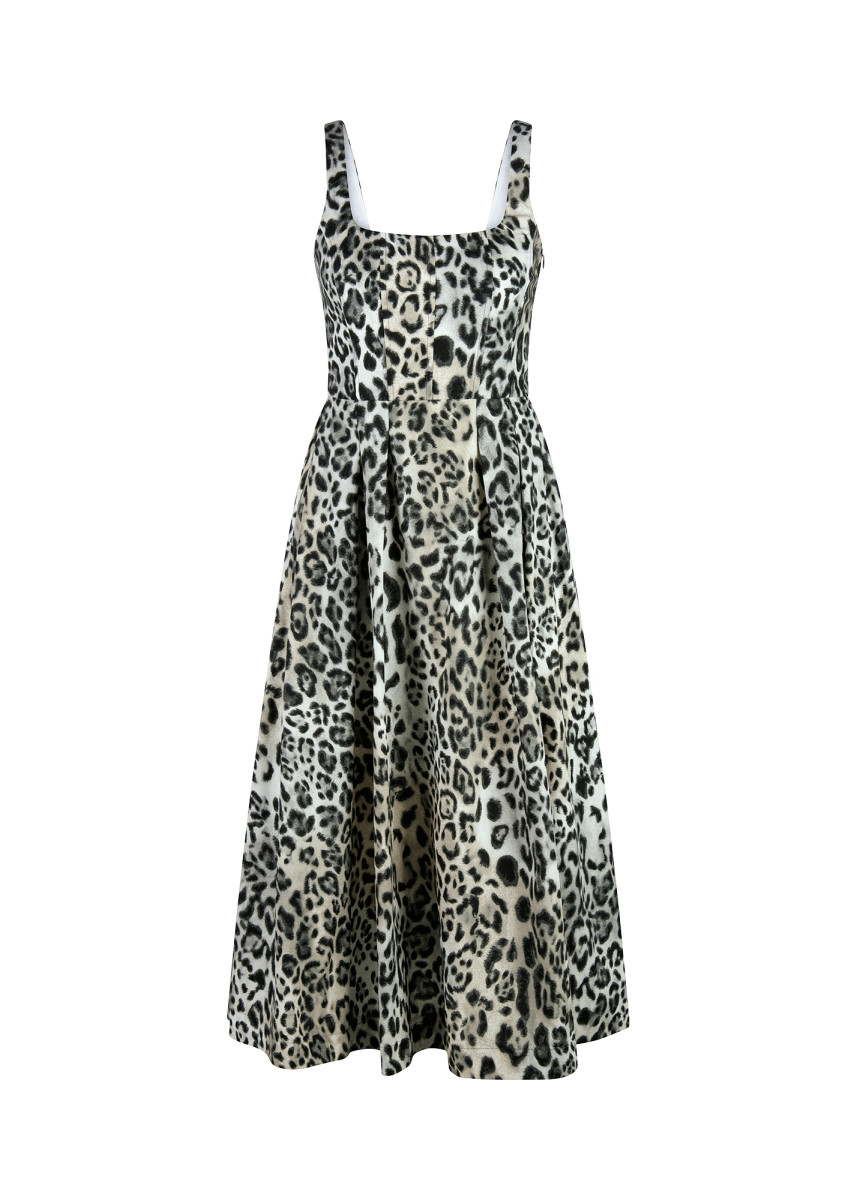 Kleid mit Leo-Print