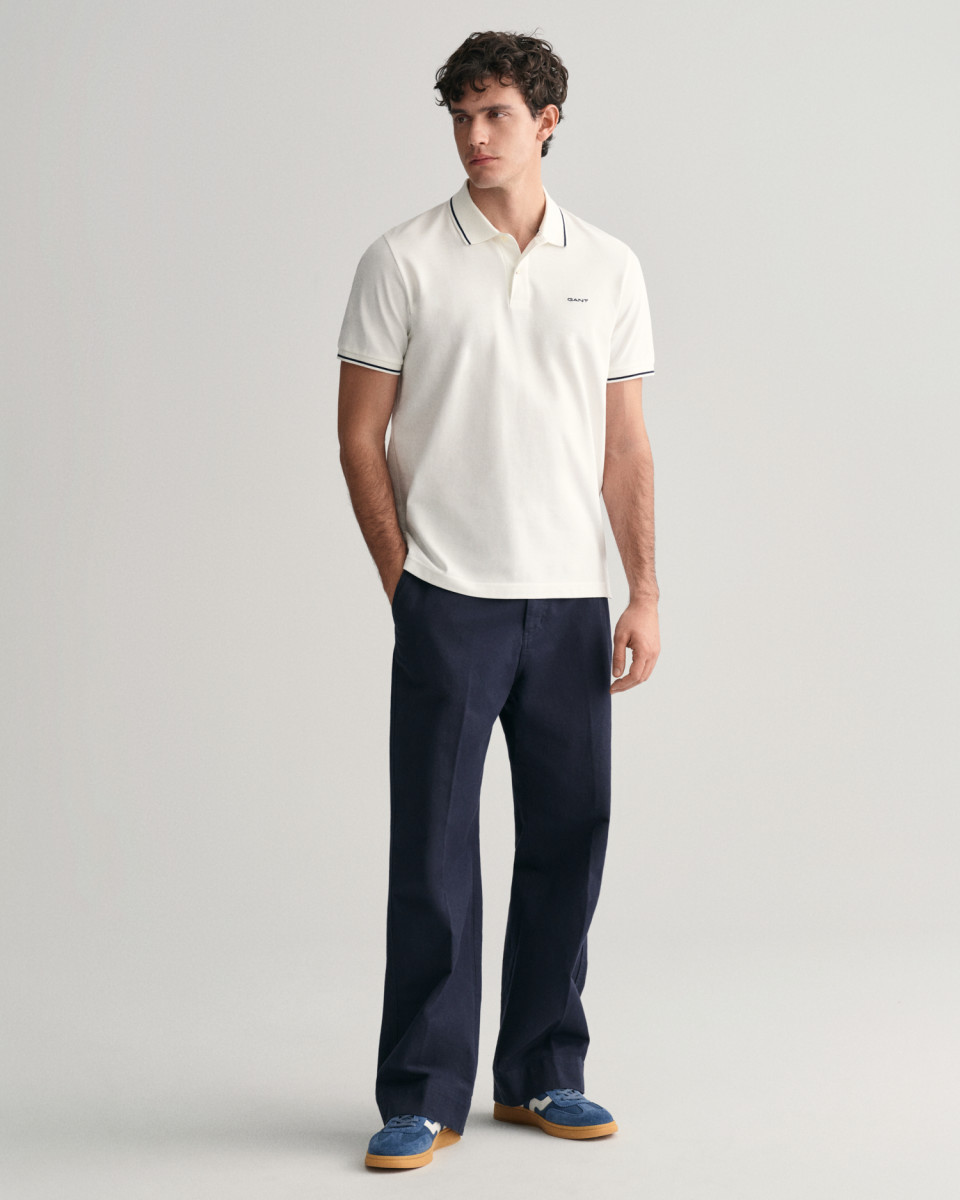 Herren Poloshirt Tipped Piqué
