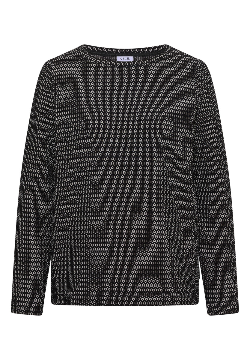 Damen Two-Tone Strukturshirt