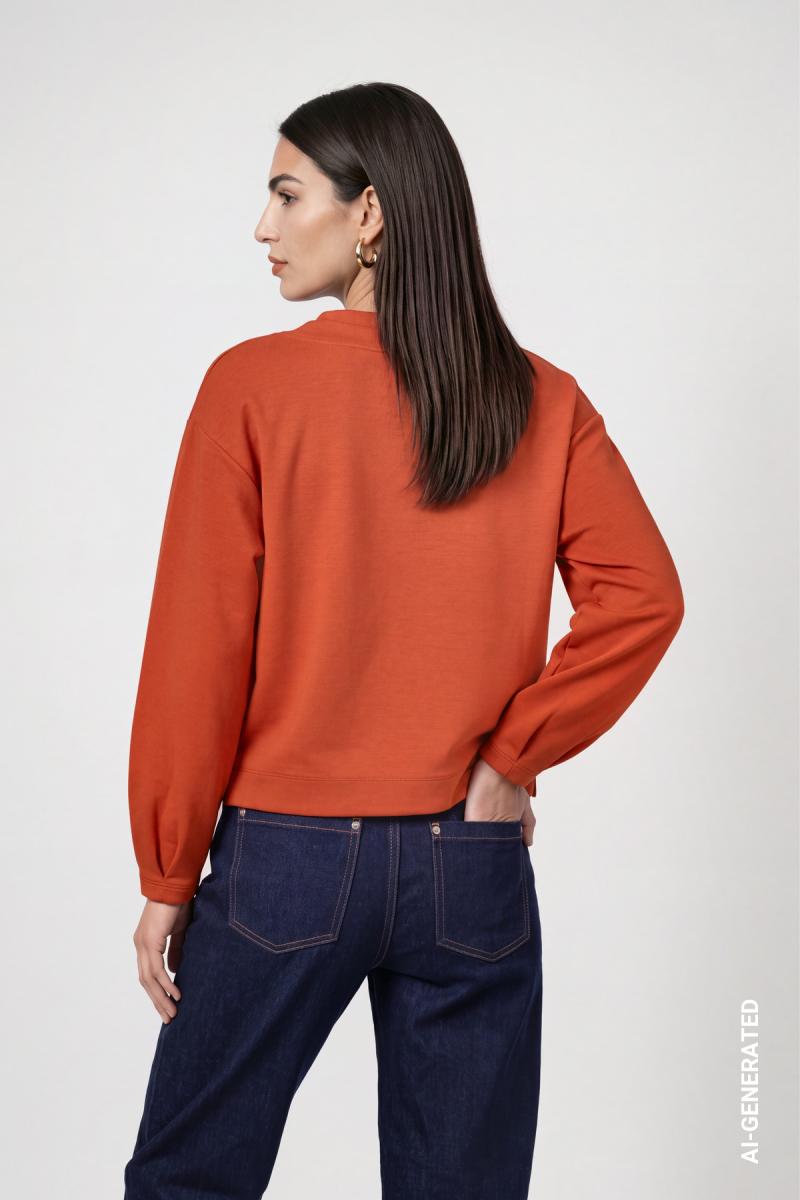 Damen Sweatshirt mit Bindeband