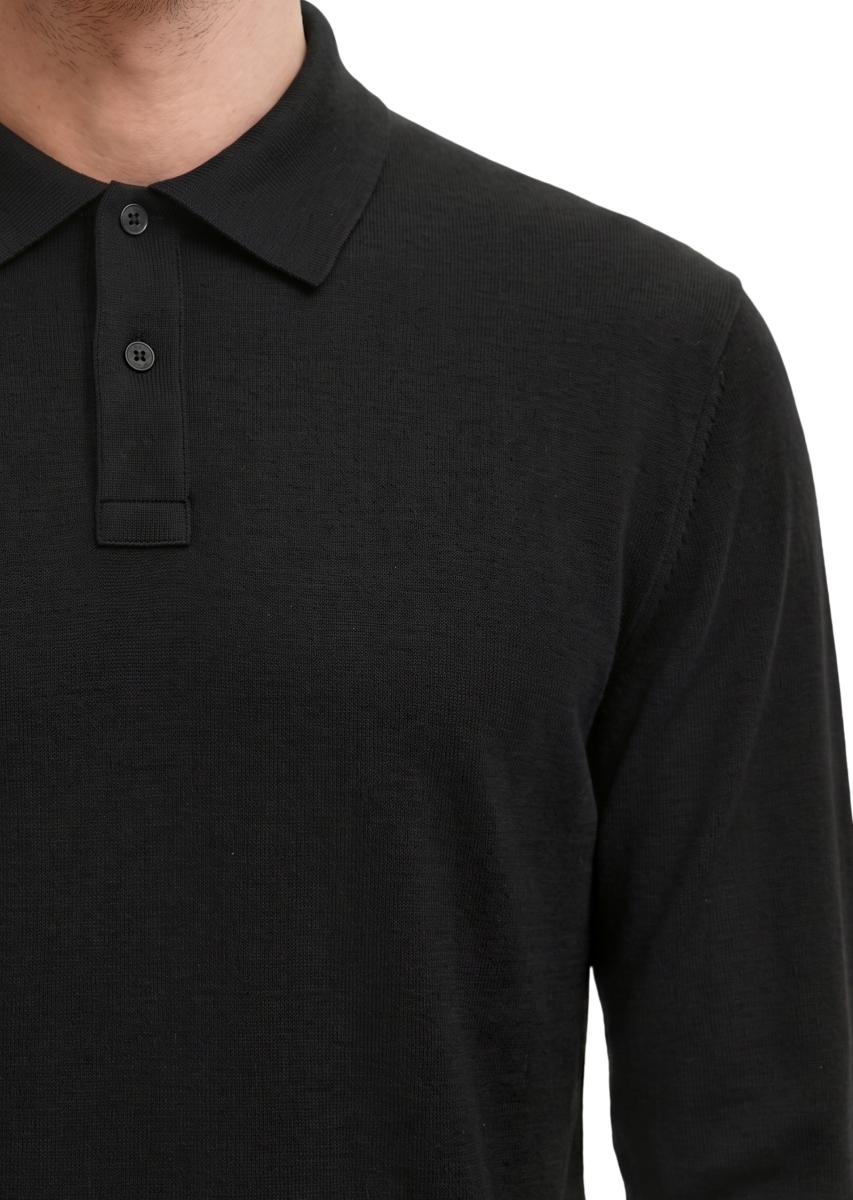 Herren Langarm-Poloshirt