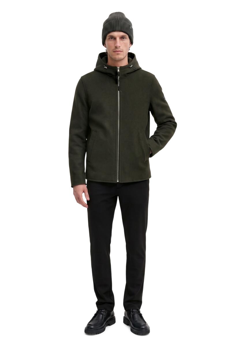 Herren Kapuzen-Wolljacke