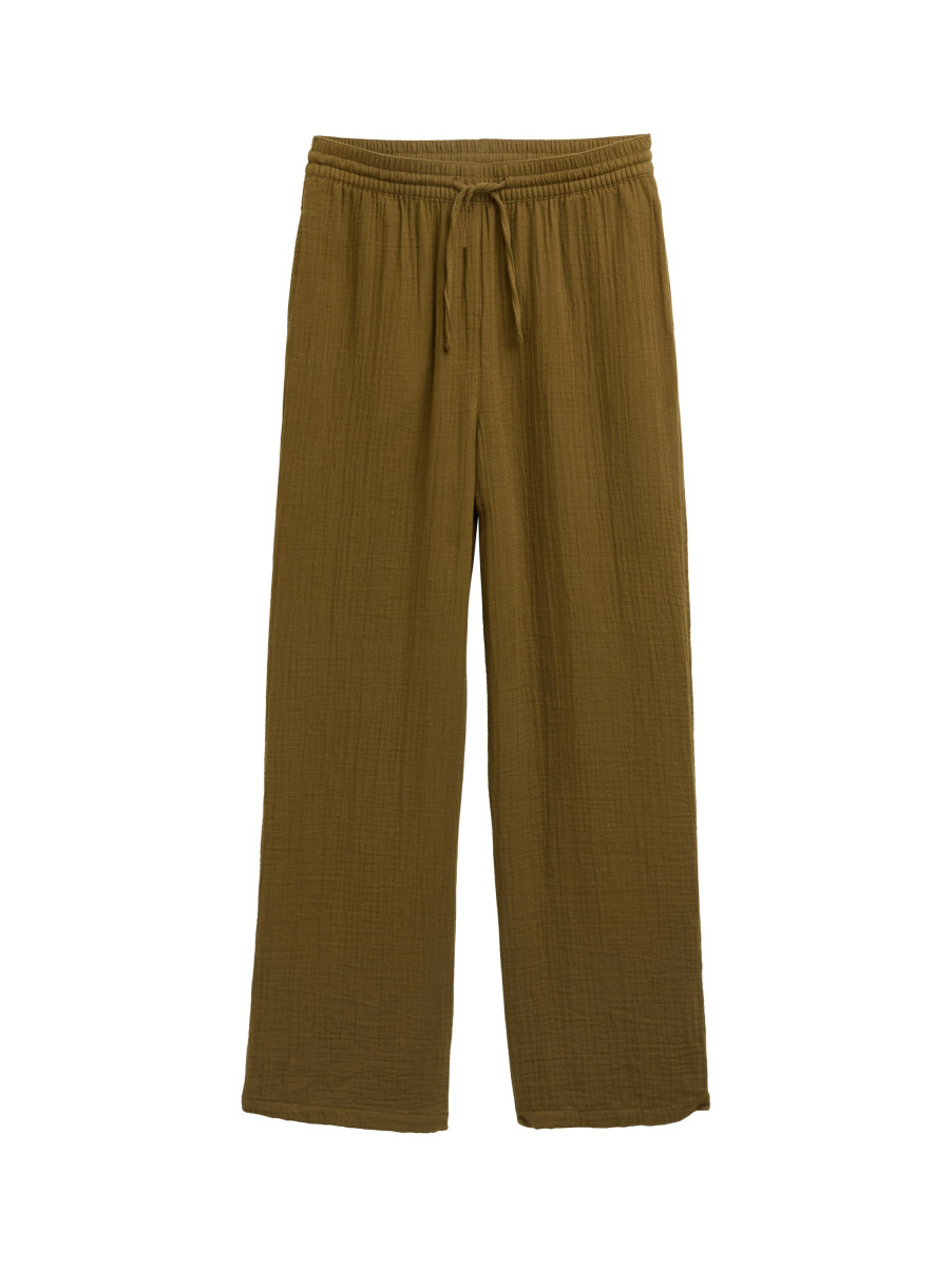 Damen Hose Musselin Straight
