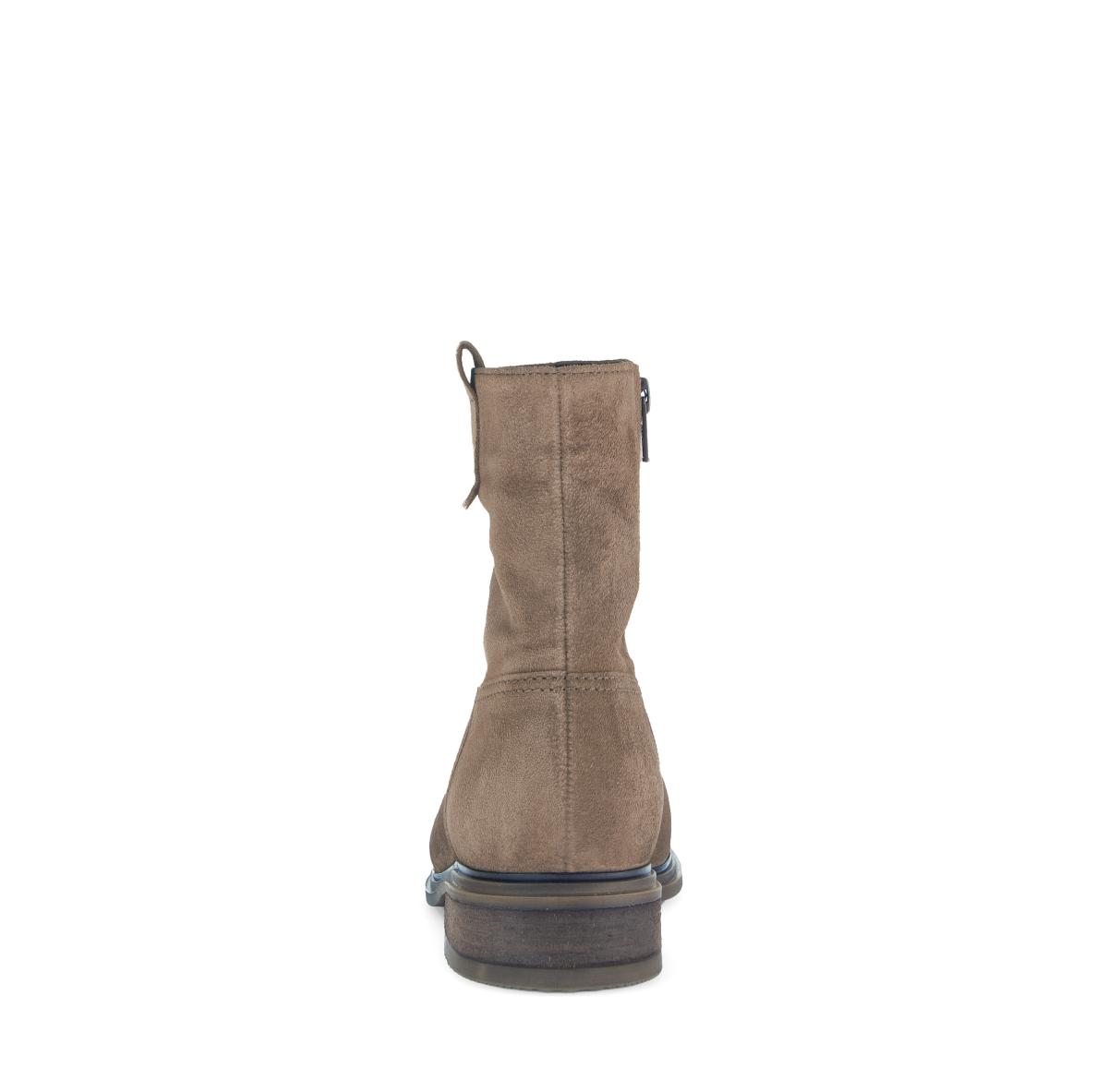 elegante Stiefeletten Rauleder braun