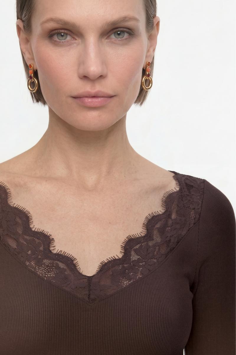 Damen Langarmshirt Lace