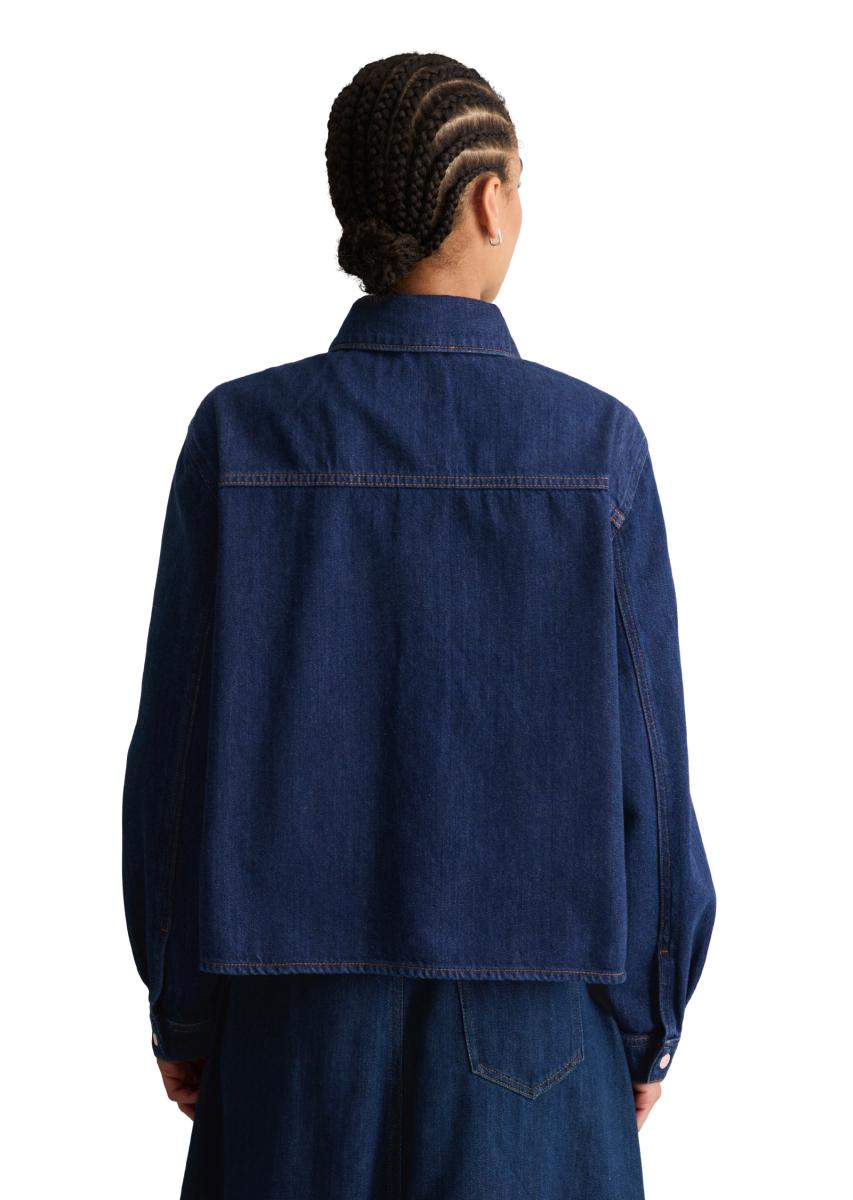 Jeansbluse cropped