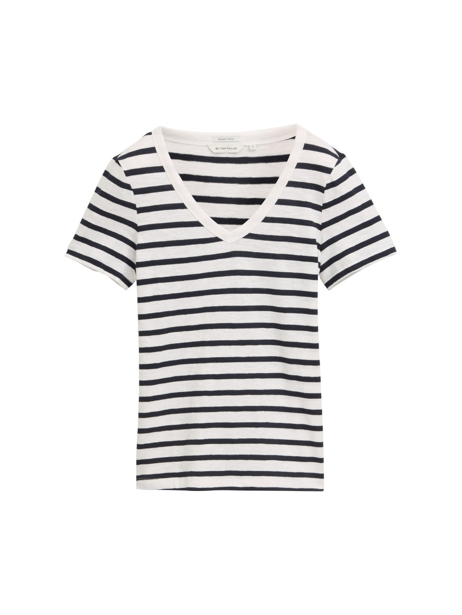 Damen T-Shirt mit V-Ausschnitt