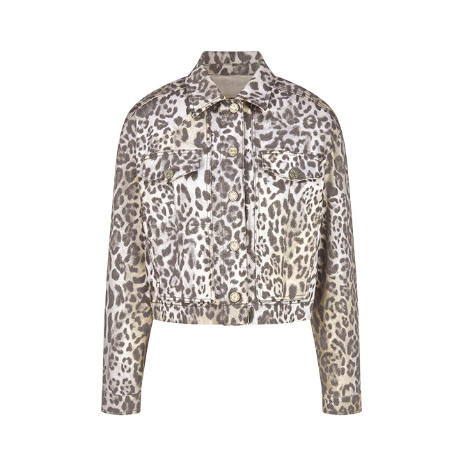 Damen Jacke mit Leo-Print