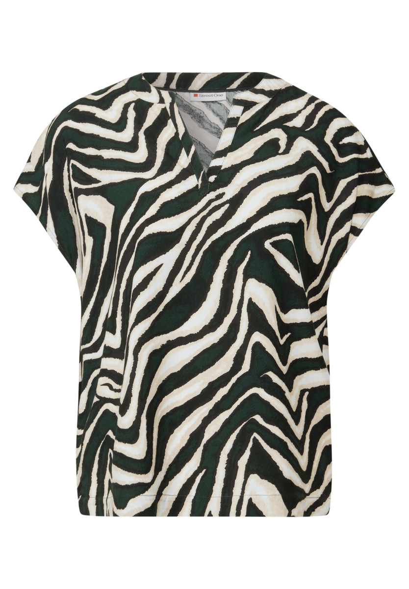 Bluse mit Zebra-Muster