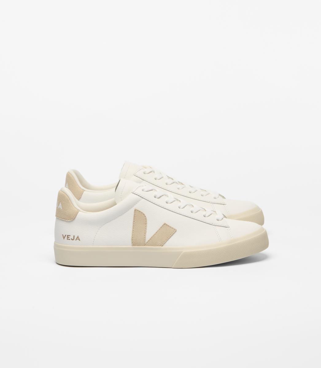 Damen Sneaker Campo Leather White Almond