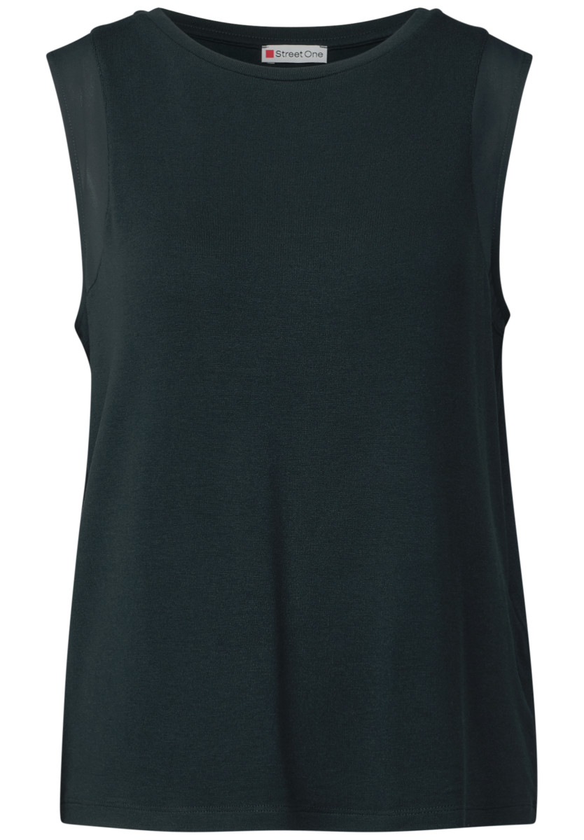 Damen Top mit Chiffondetails
