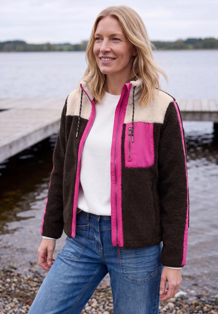 Damen Teddy-Jacke