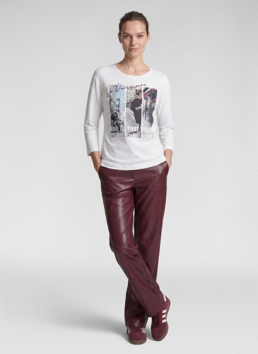 Damen Langarmshirt Cafe Paris