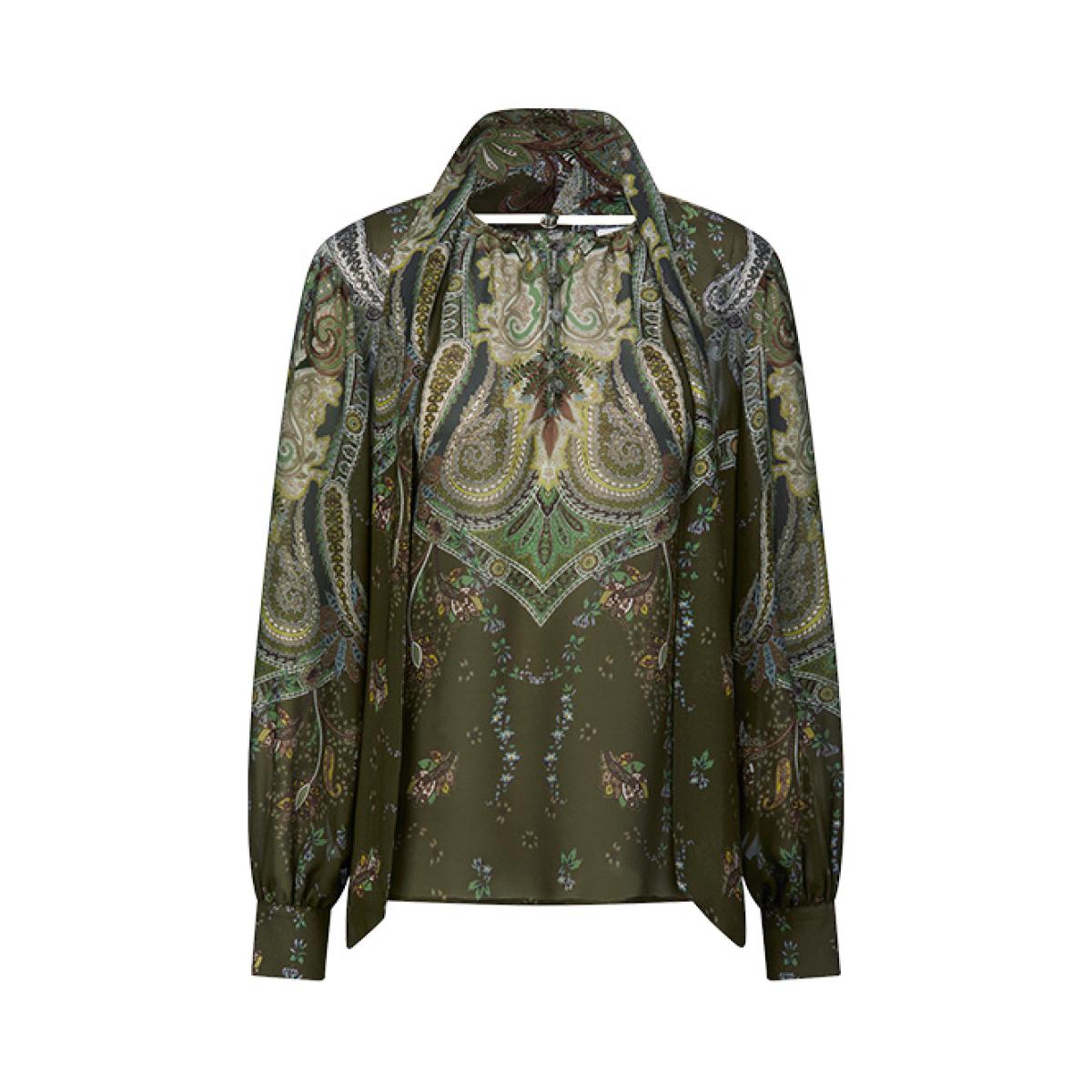 Bluse mit Paisley-Print