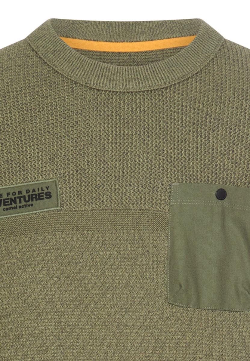 Herren Pullover Mit Brusttasche