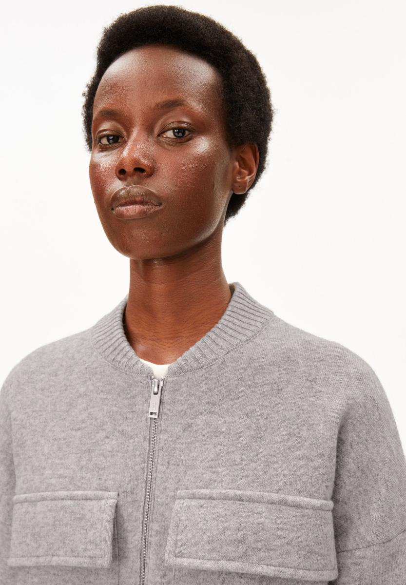 Damen Woll-Bomberjacke