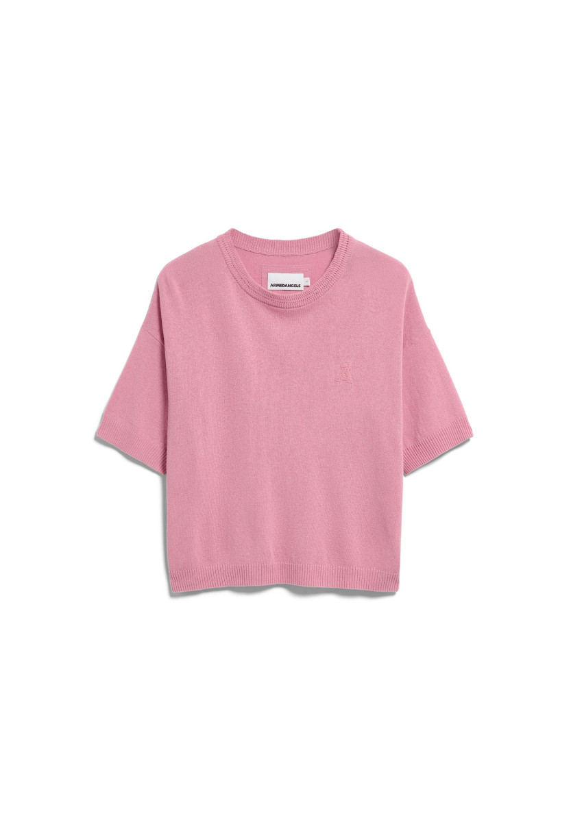 Damen Strickshirt Leinen-Mix