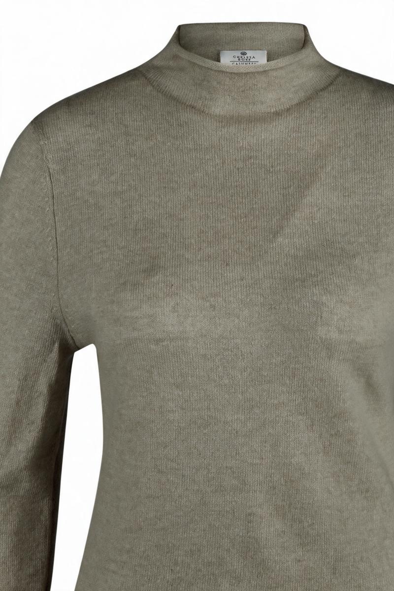 Damen Cashmere-Pullover mit Stehkragen