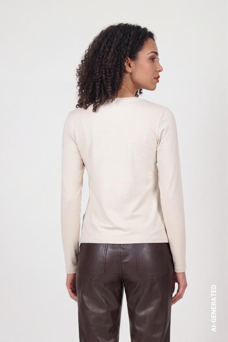 Damen Langarmshirt mit Print