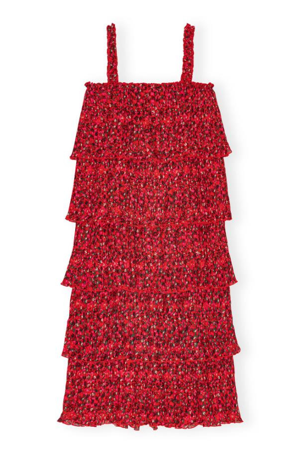Midi Kleid Floralmuster