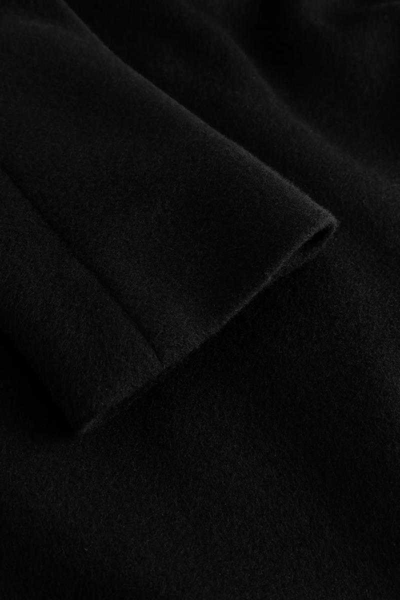 Damen Brushed-Wolle Kurzmantel