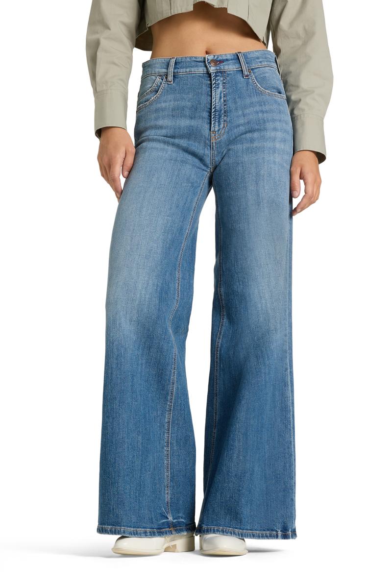 Damen Hose Palazzo Flare