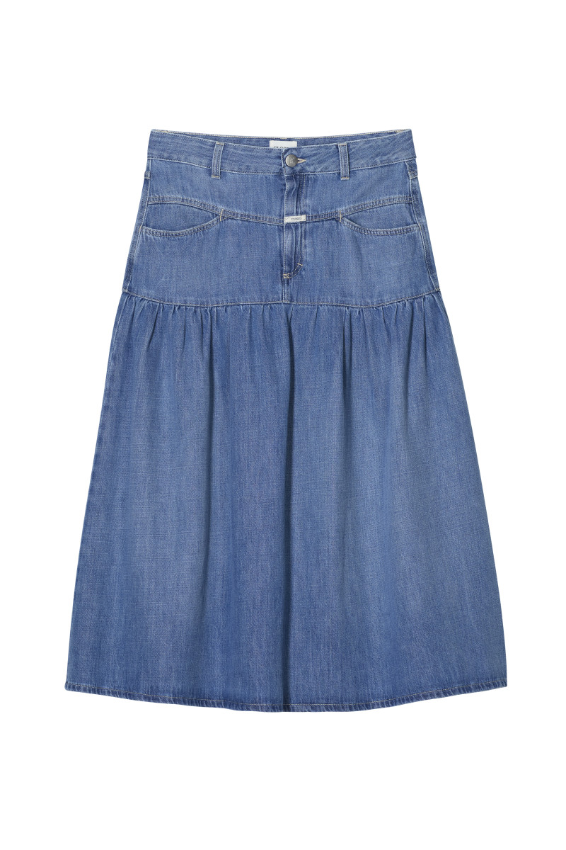 Ausgestellter Denim-Rock