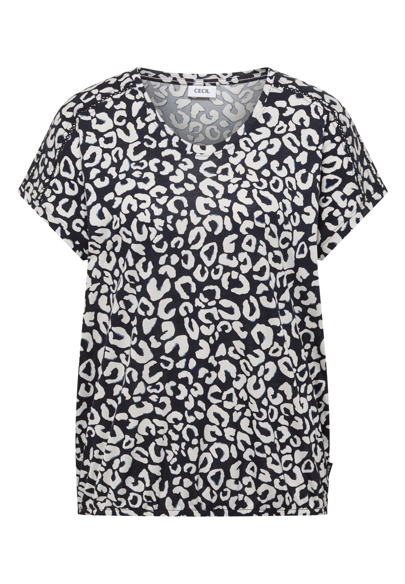 Damen Shirt mit Leo-Print