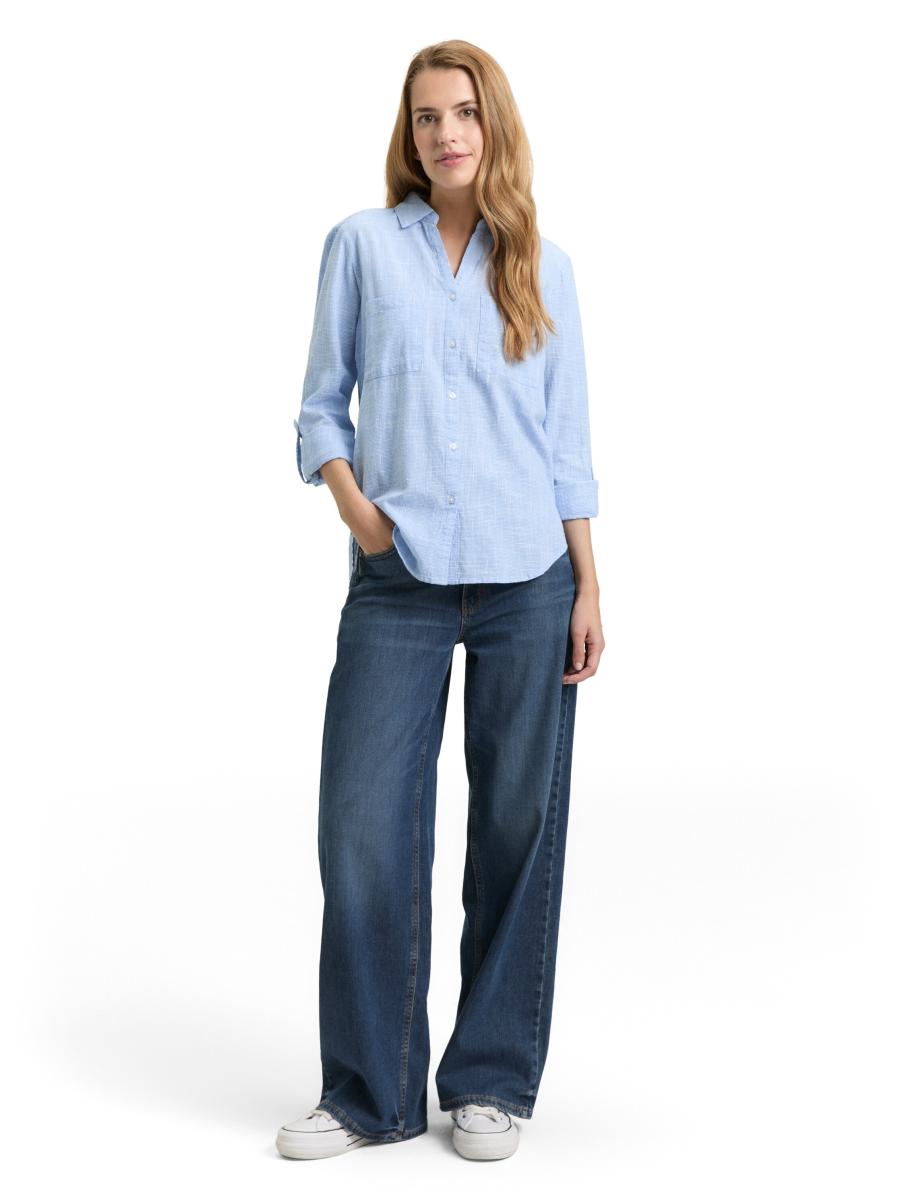 Bluse mit Brusttaschen