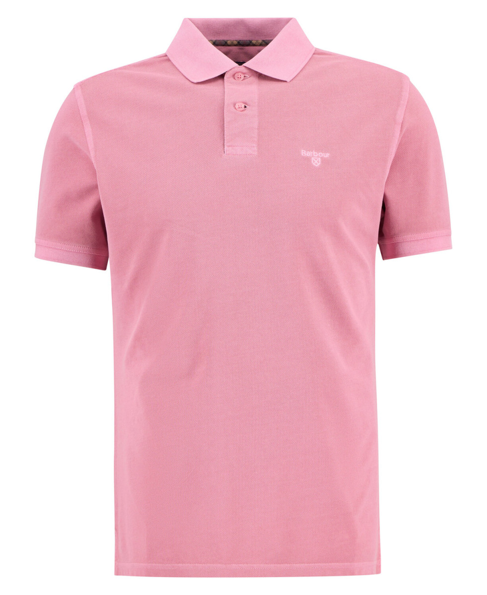 Herren Poloshirt Washed Tartan