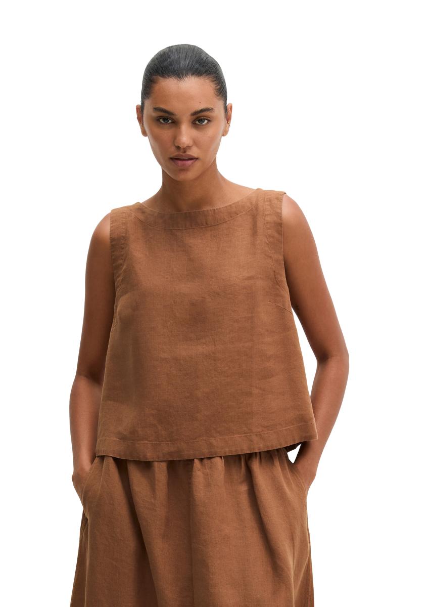 Leinenbluse Kurzarm