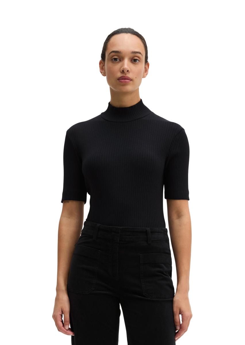 Damen Ripp-Jersey-T-Shirt
