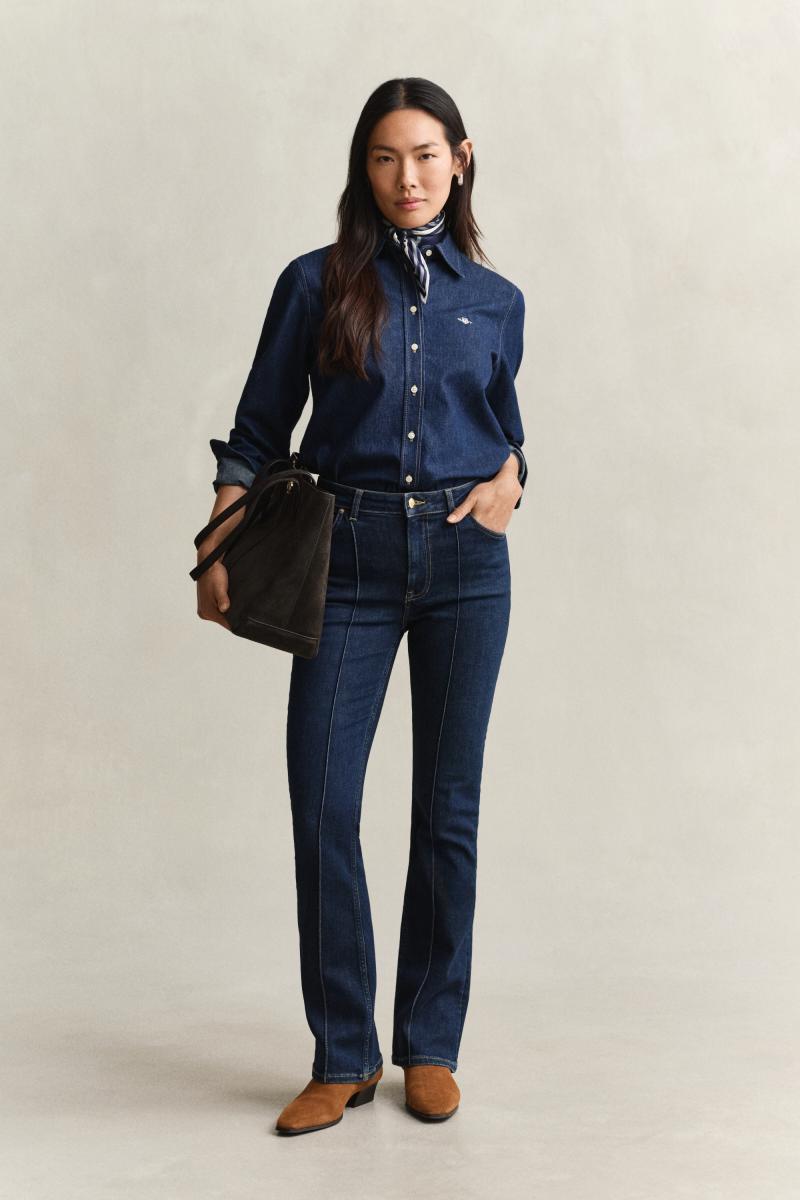 Jeansbluse