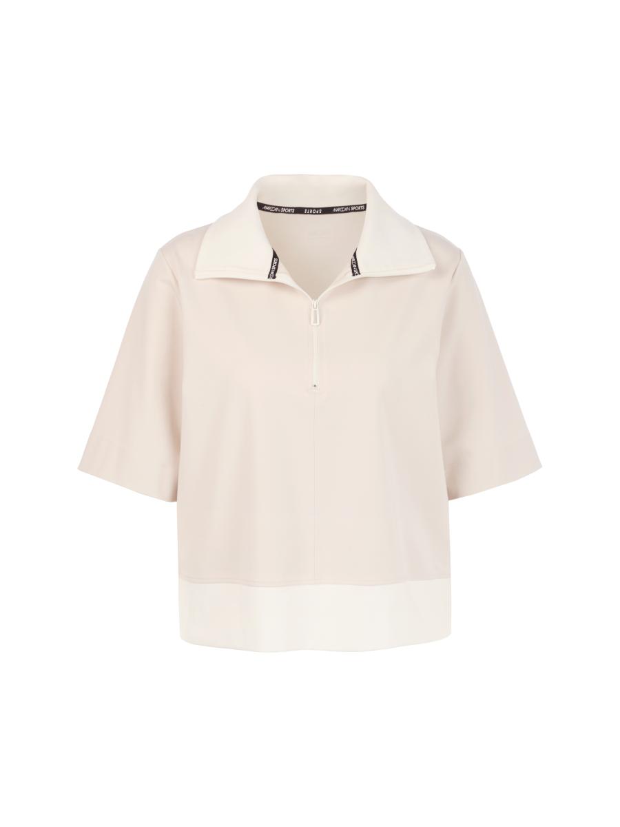 Damen Poloshirt mit Troyerkragen